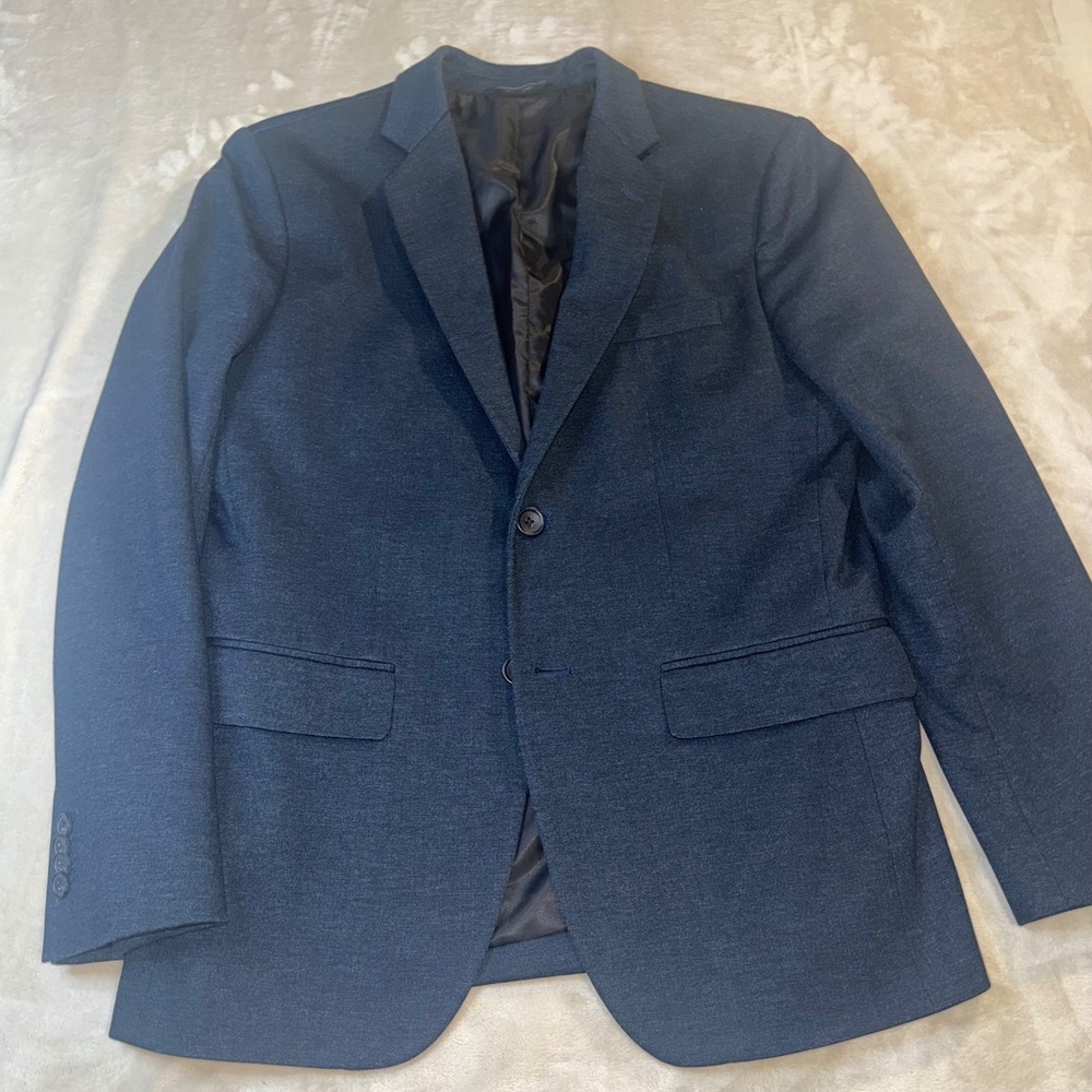Banana Republic Mens Blue Tailored Slim Fit 2-Button Blazer Sport Coat 38S